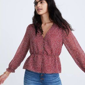 Madewell Overture Top in Ditsy Flowers (XXS)